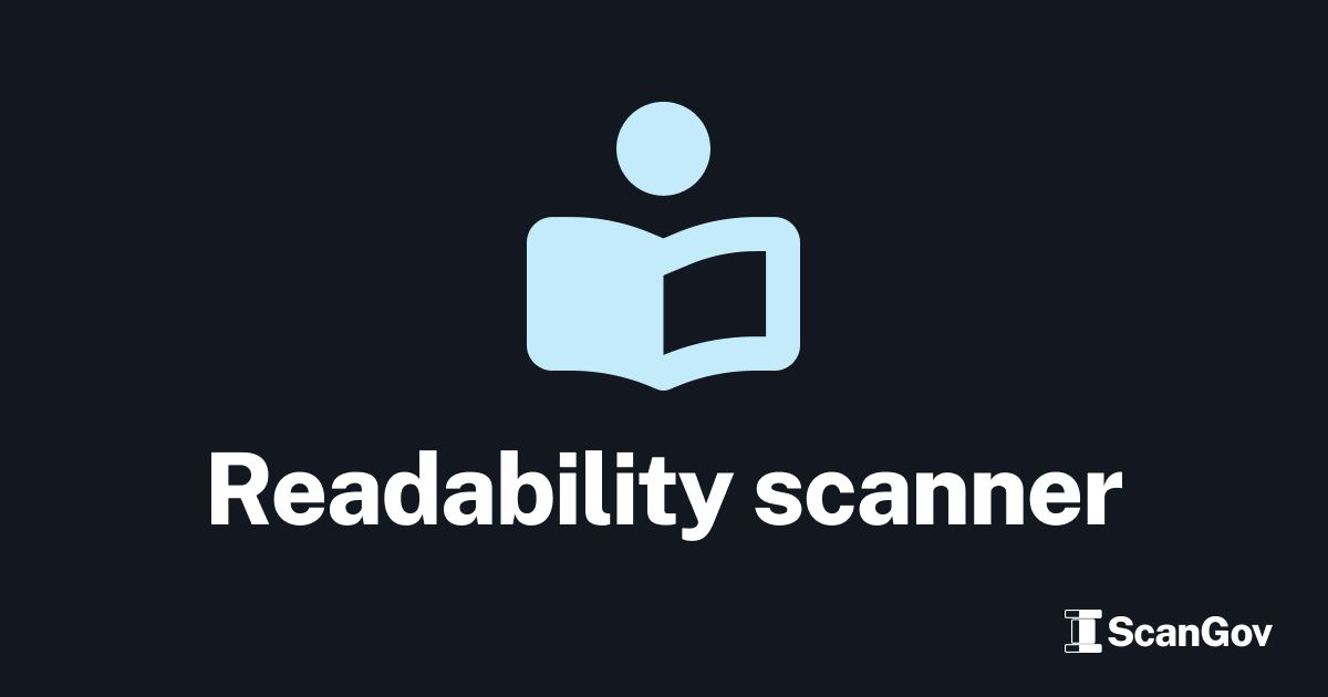 Readability scanner