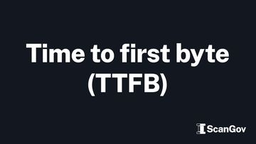Image containing the words Time to First Byte (TTFB)